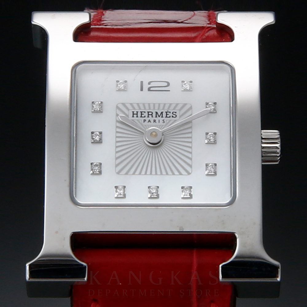 HERMES(USED) 에르메스 H아워 스틸 자개 HH1.210