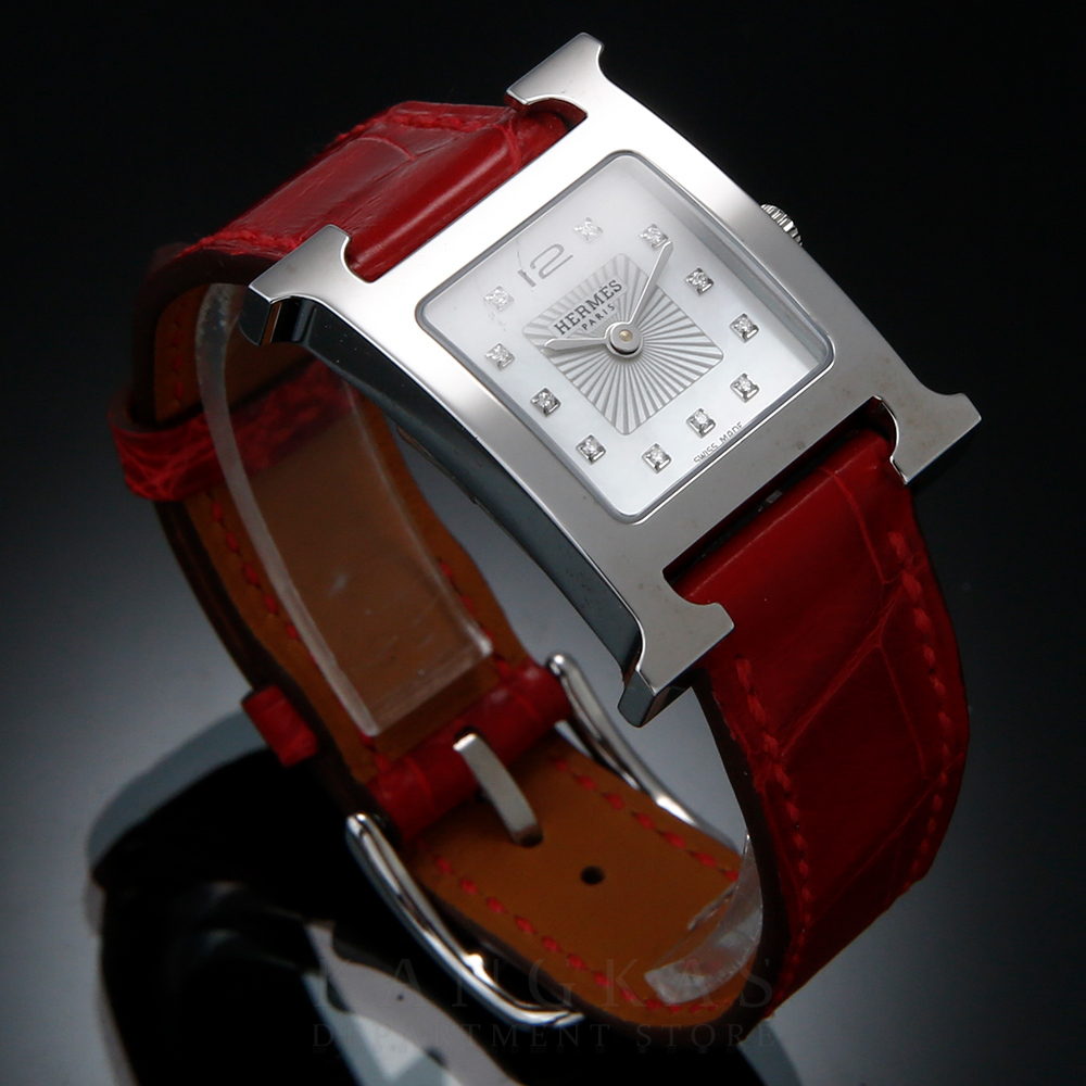 HERMES(USED) 에르메스 H아워 스틸 자개 HH1.210