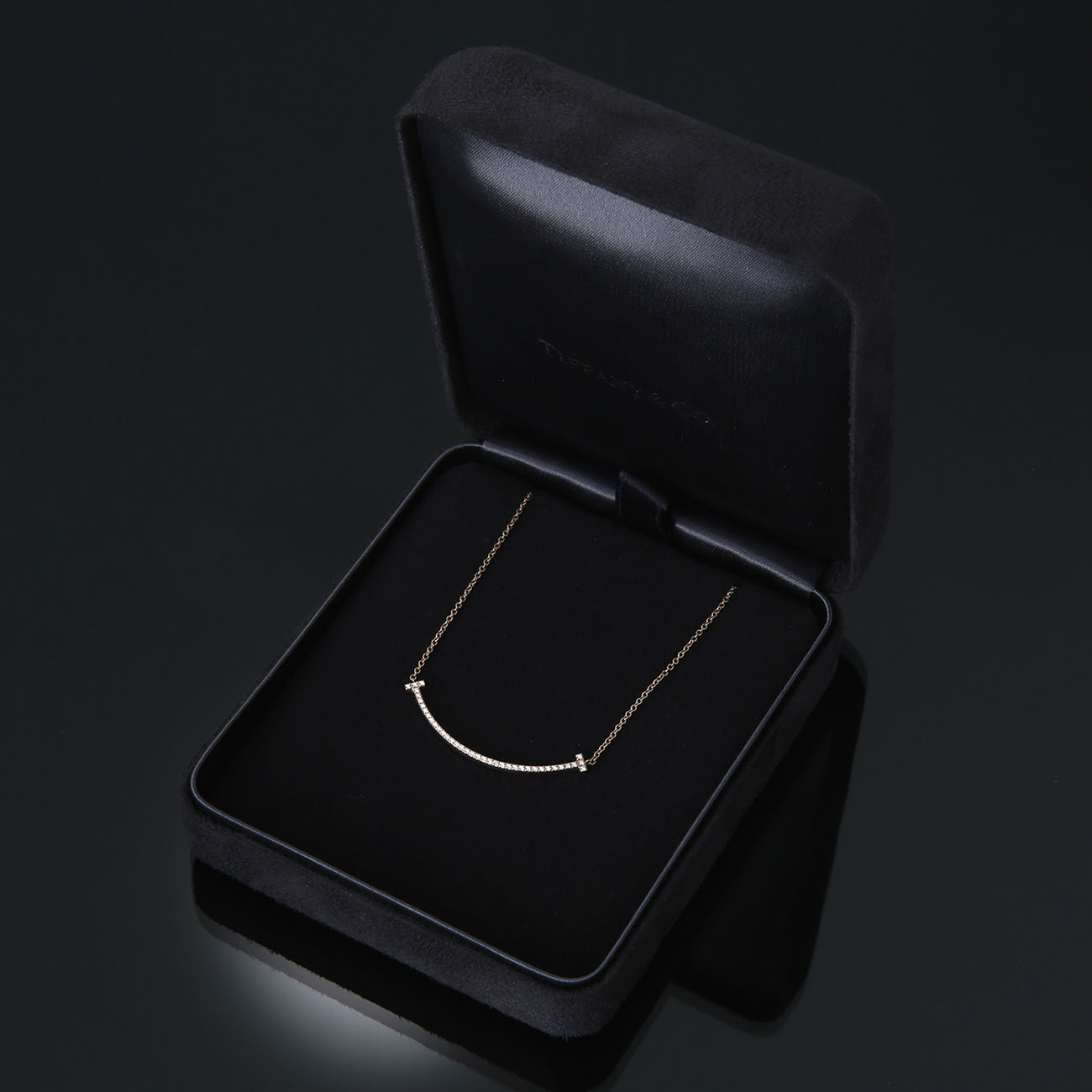 TIFFANY(USED)티파니 T 스마일 펜던트 네크리스