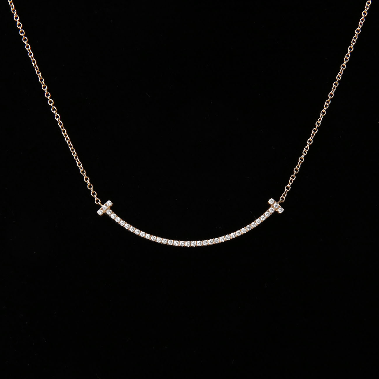 TIFFANY(USED)티파니 T 스마일 펜던트 네크리스