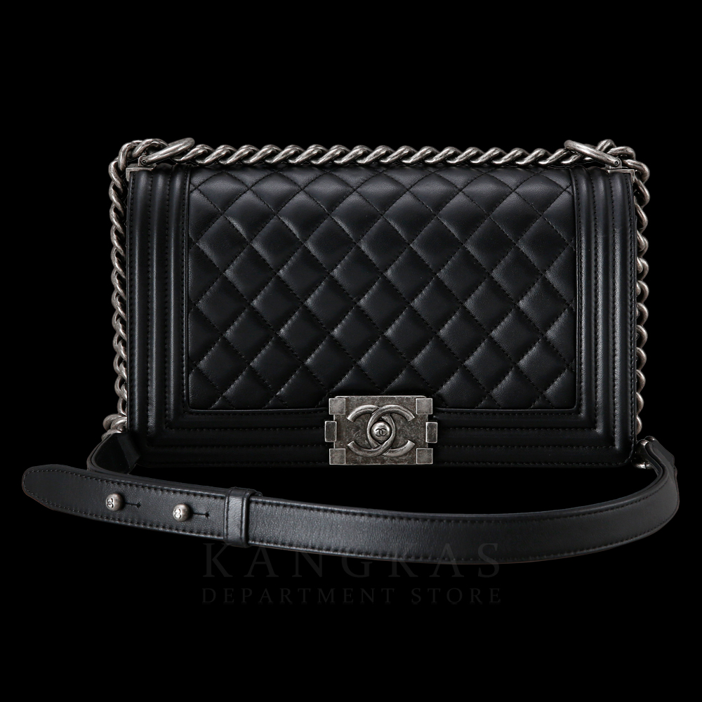 CHANEL(USED)샤넬  보이샤넬 램스킨 미듐