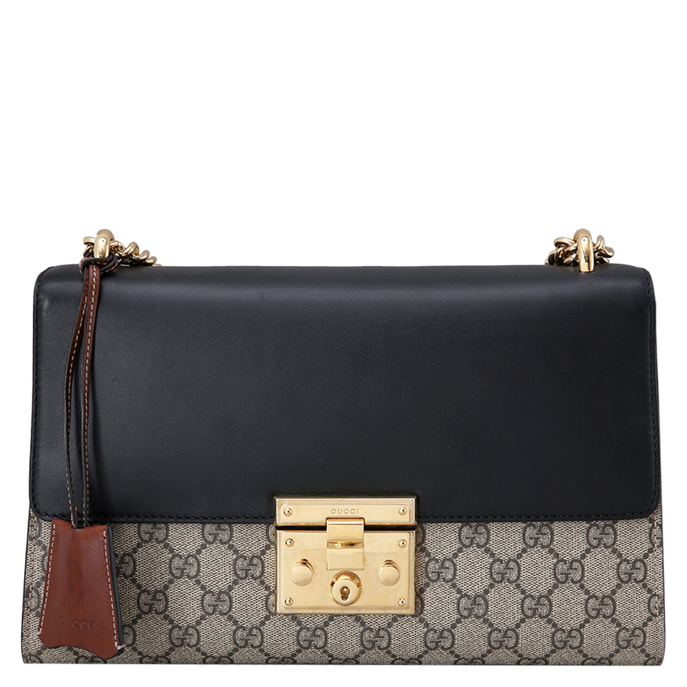 GUCCI(USED) 구찌 패드락 체인 숄더백