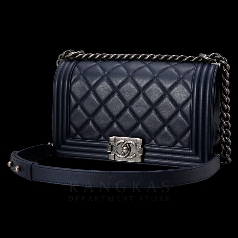 CHANEL(USED)샤넬  보이샤넬 램스킨 미듐