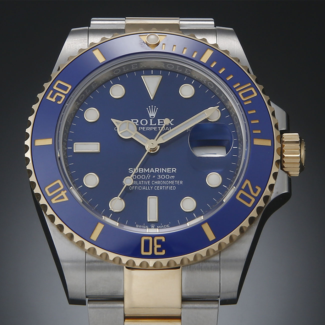ROLEX(USED)로렉스 서브마리너 콤비 청판 126613LB