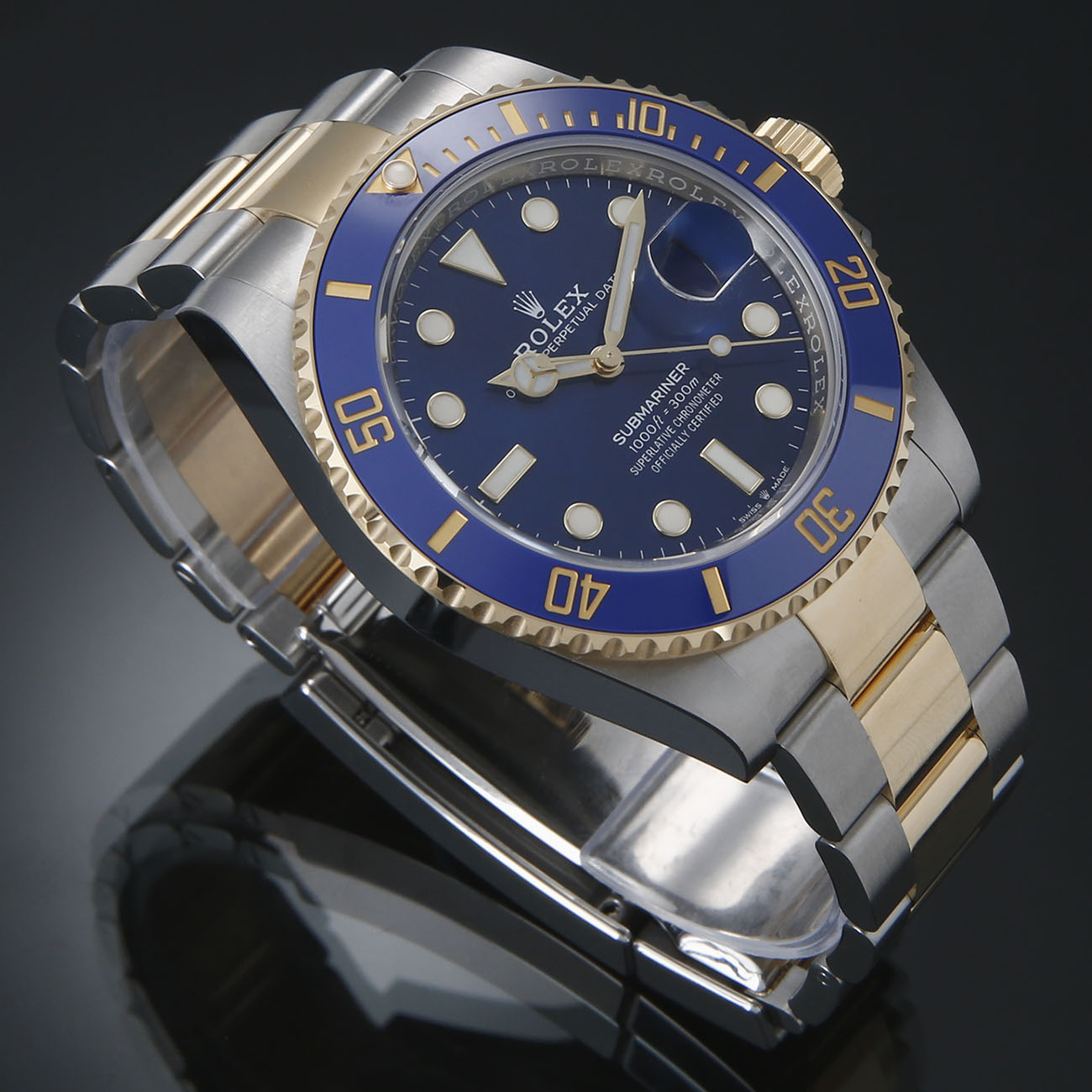 ROLEX(USED)로렉스 서브마리너 콤비 청판 126613LB