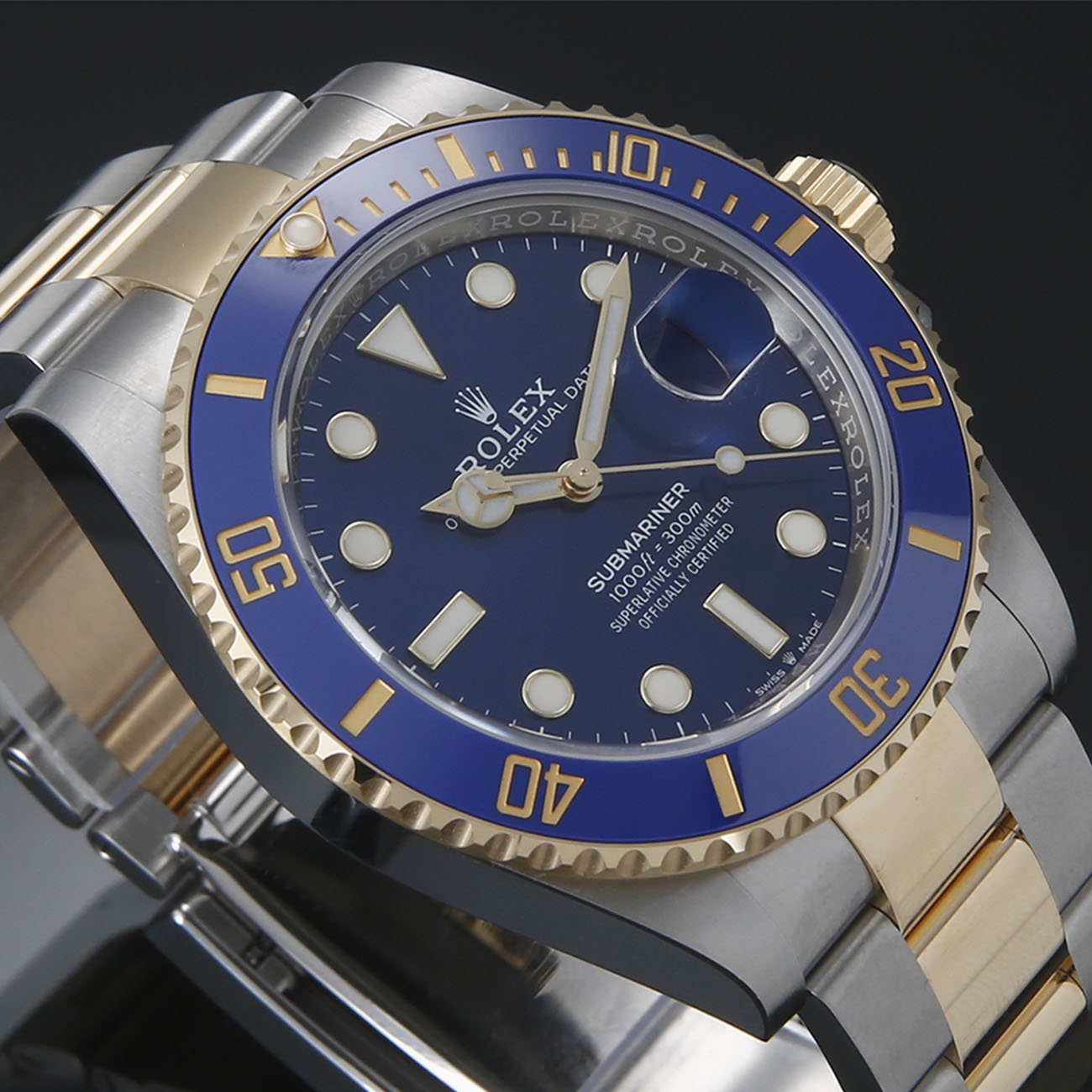 ROLEX(USED)로렉스 서브마리너 콤비 청판 126613LB