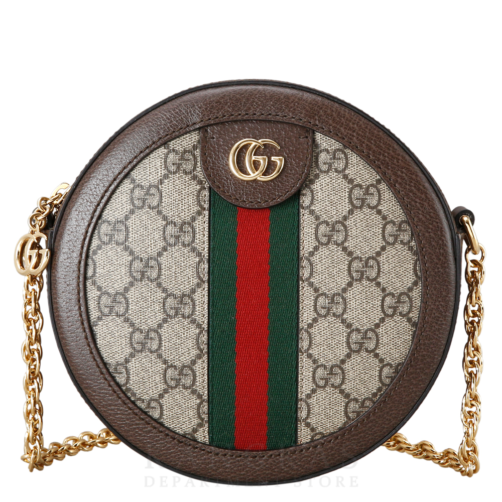 GUCCI(USED)구찌 GG로고 PVC 오피디아 라운드 숄더백