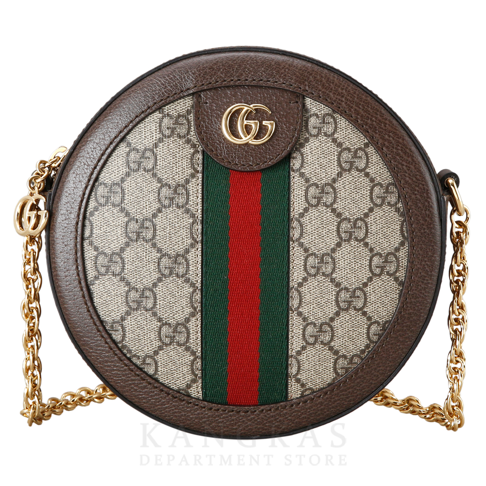 GUCCI(USED)구찌 GG로고 PVC 오피디아 라운드 숄더백