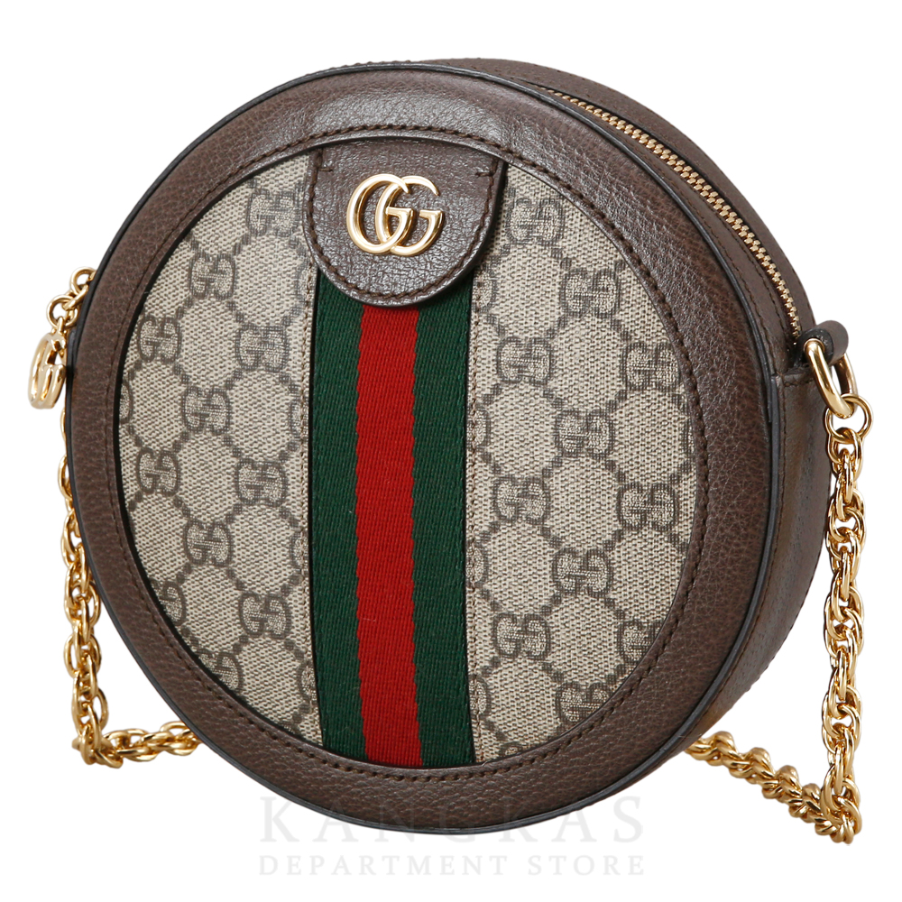 GUCCI(USED)구찌 GG로고 PVC 오피디아 라운드 숄더백