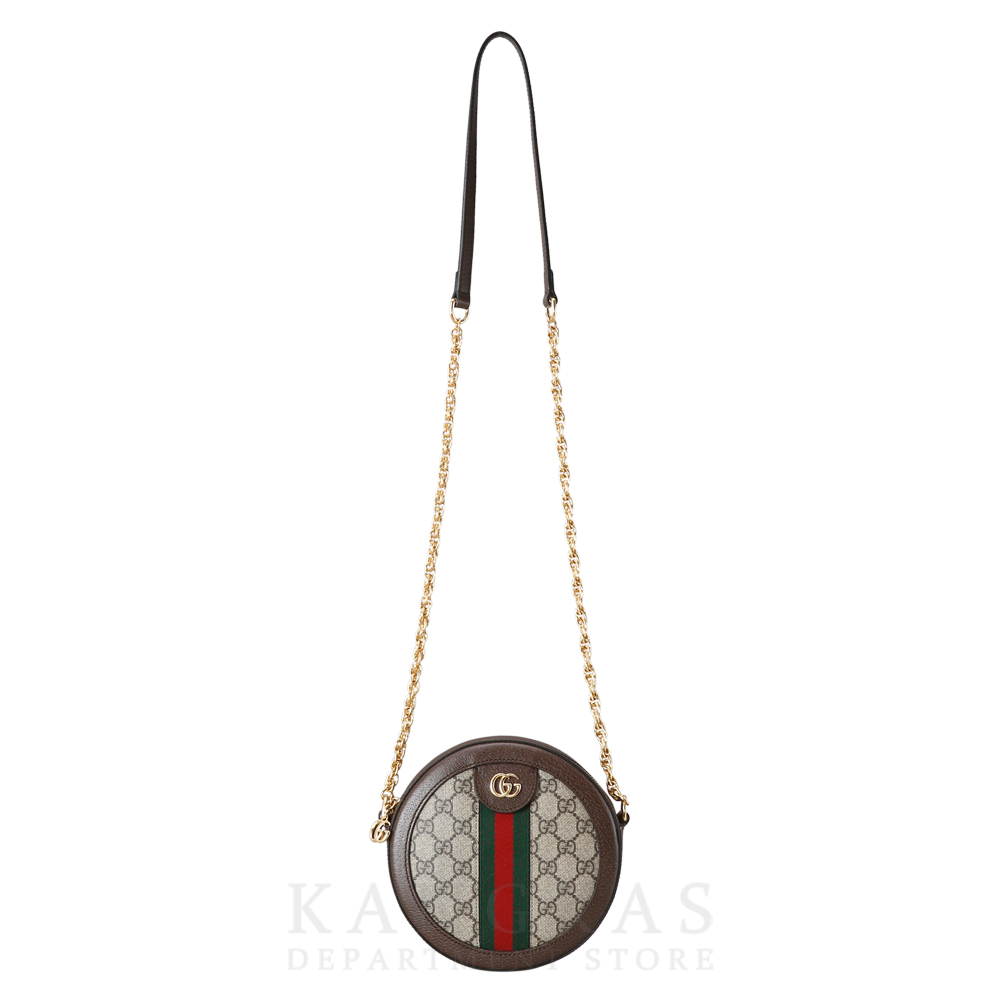 GUCCI(USED)구찌 GG로고 PVC 오피디아 라운드 숄더백