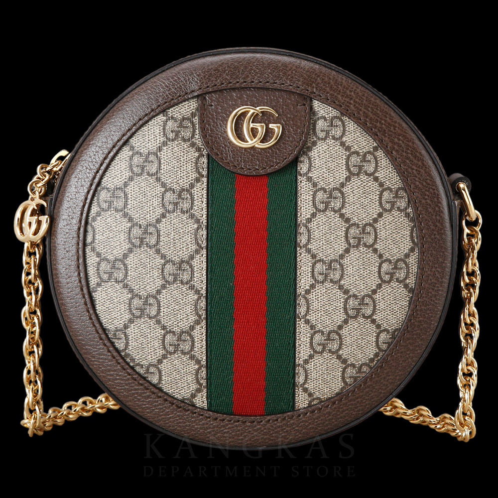 GUCCI(USED)구찌 GG로고 PVC 오피디아 라운드 숄더백