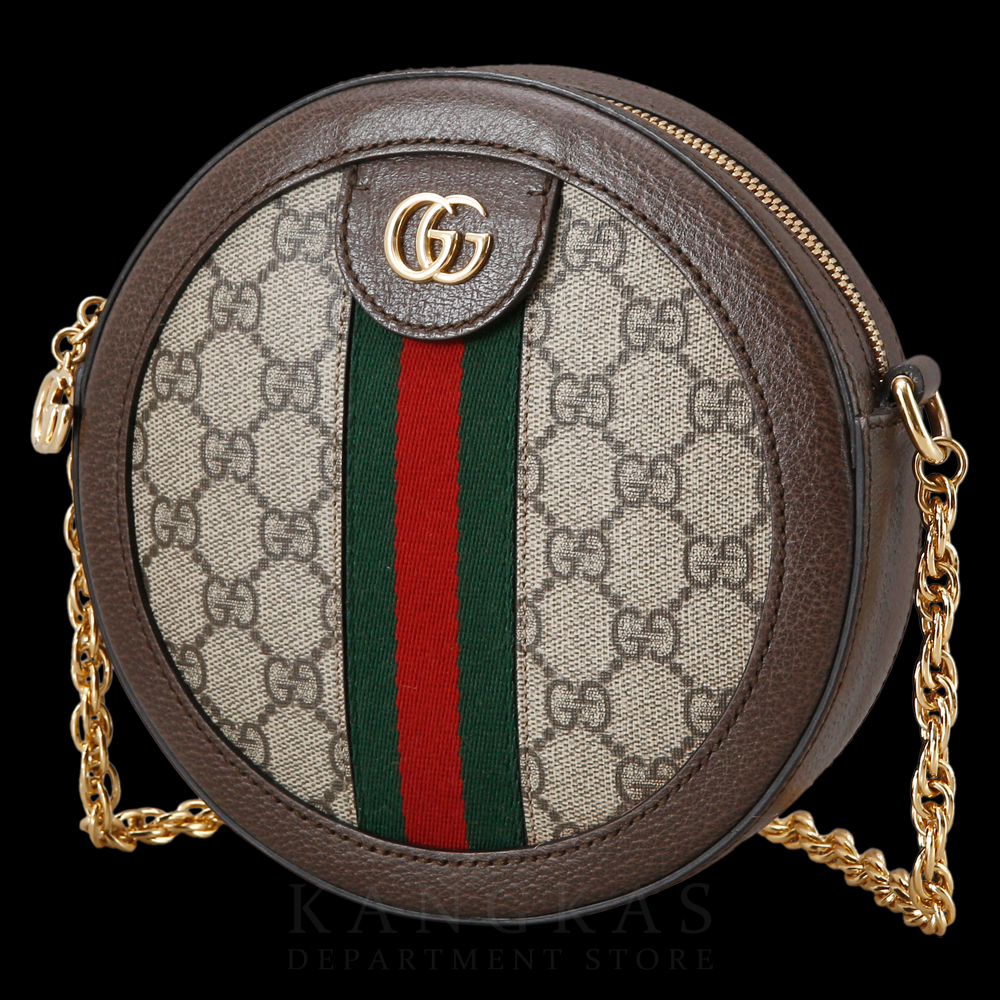 GUCCI(USED)구찌 GG로고 PVC 오피디아 라운드 숄더백