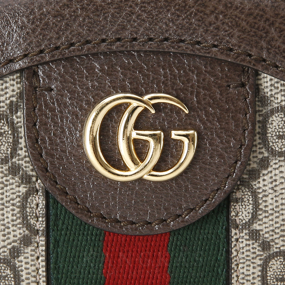 GUCCI(USED)구찌 GG로고 PVC 오피디아 라운드 숄더백