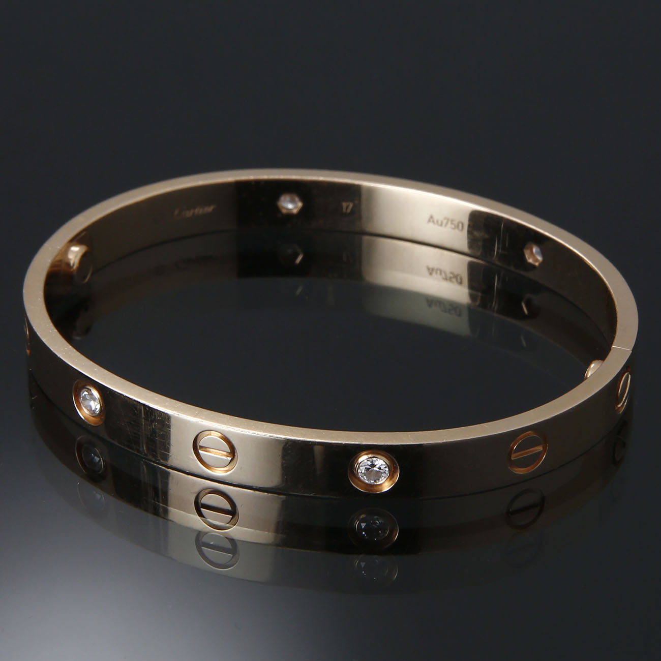 CARTIER(USED)까르띠에 4P러브 브레이슬릿 16#