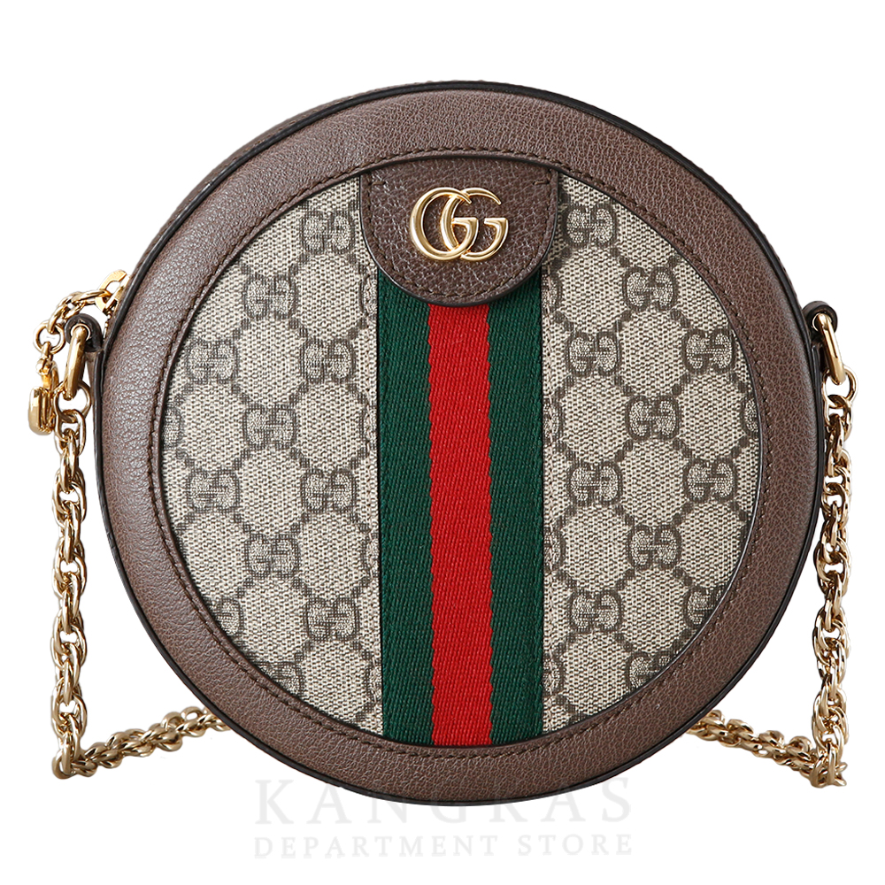 GUCCI(USED)구찌 GG로고 PVC 오피디아 라운드 숄더백