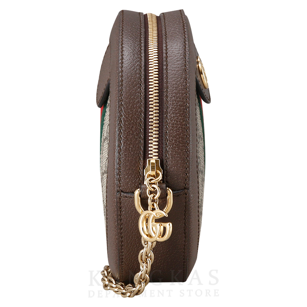 GUCCI(USED)구찌 GG로고 PVC 오피디아 라운드 숄더백