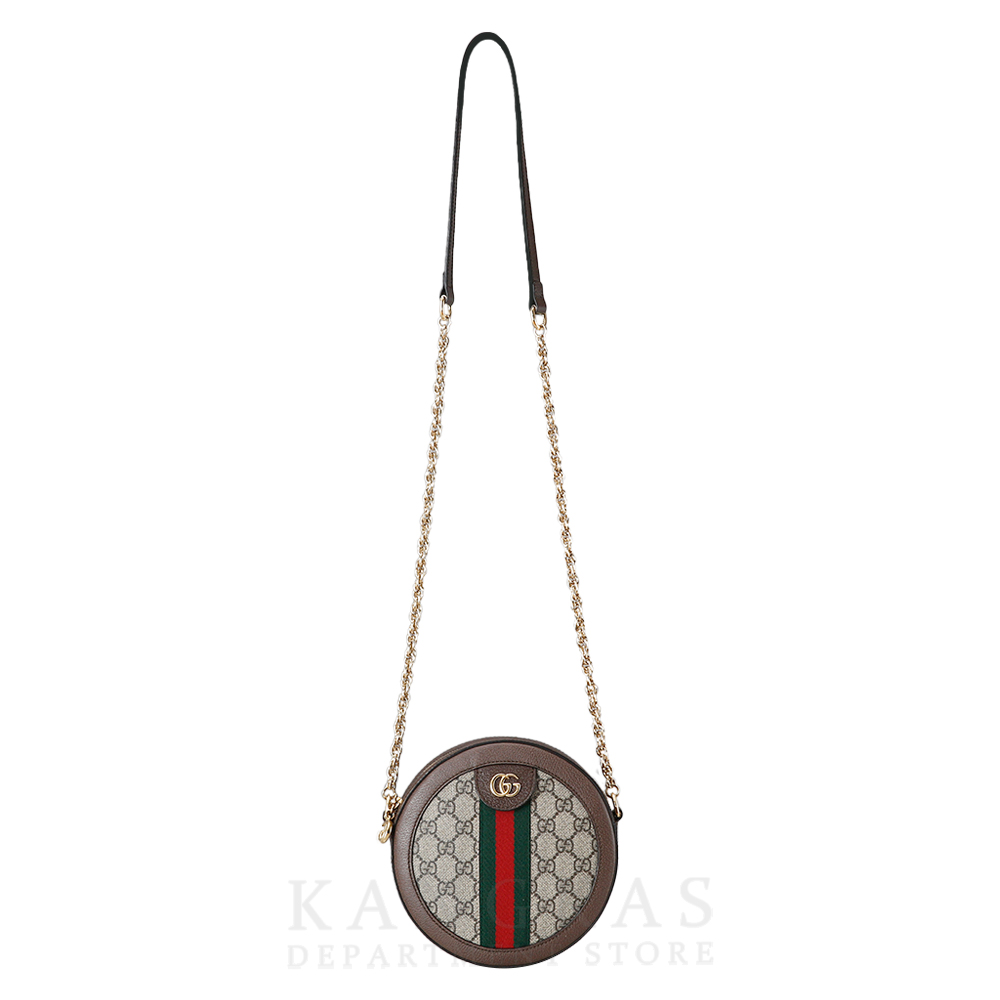 GUCCI(USED)구찌 GG로고 PVC 오피디아 라운드 숄더백