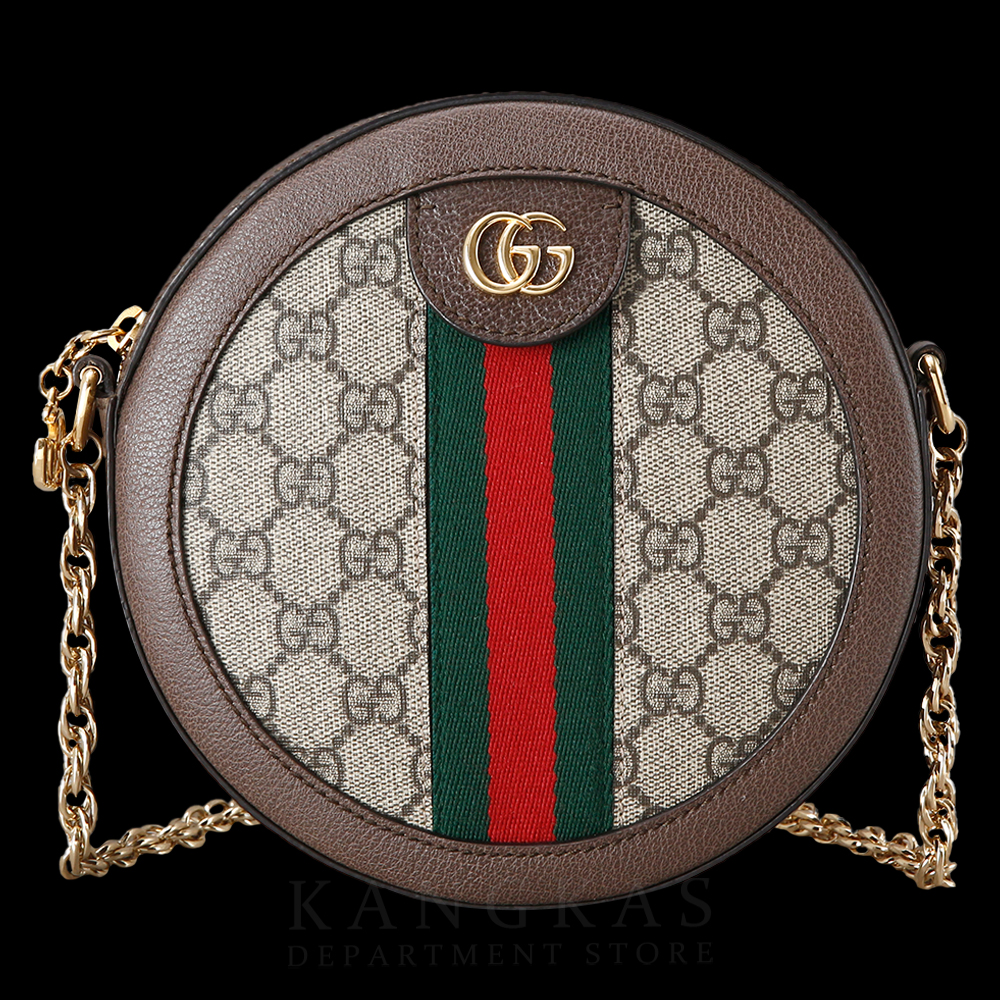 GUCCI(USED)구찌 GG로고 PVC 오피디아 라운드 숄더백