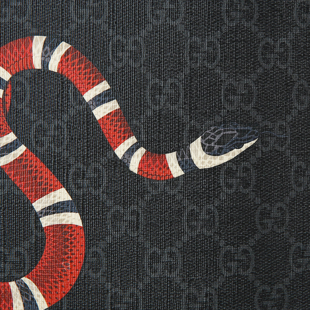 GUCCI(USED)구찌 GG로고 킹스네이크 수프림 클러치백
