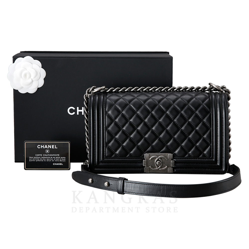 CHANEL(USED)샤넬  보이샤넬 램스킨 미듐