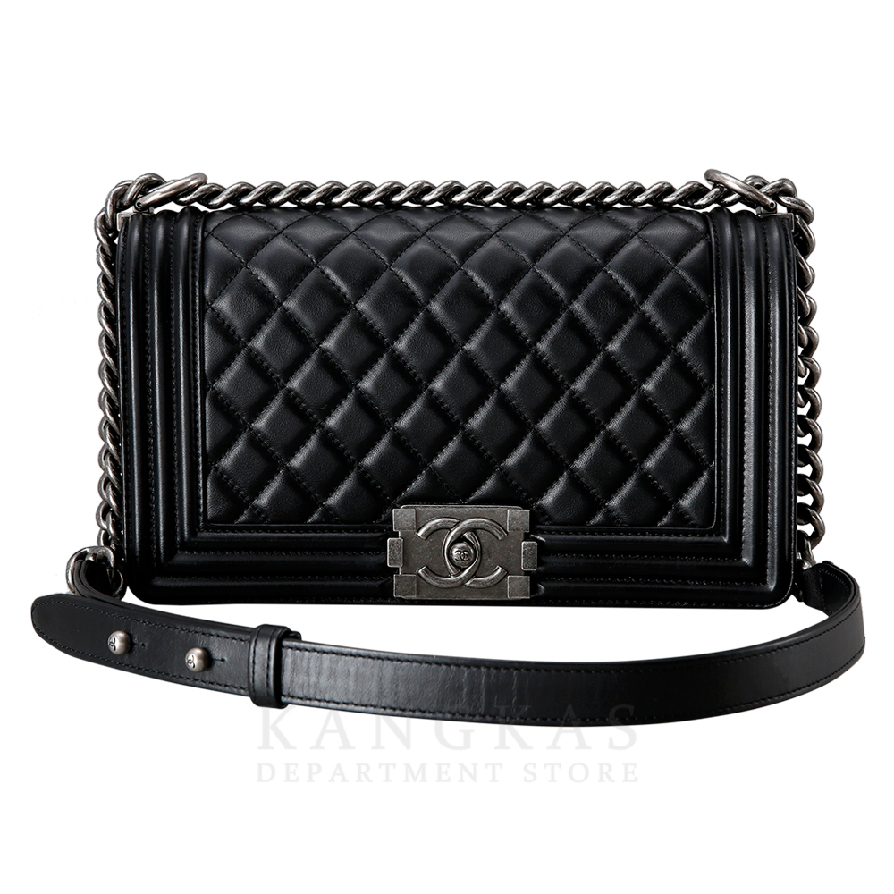 CHANEL(USED)샤넬  보이샤넬 램스킨 미듐
