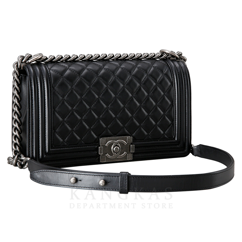 CHANEL(USED)샤넬  보이샤넬 램스킨 미듐