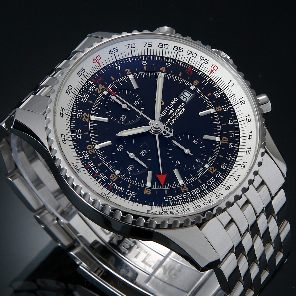 BREITLING(USED)브라이틀링 네비타이머 크로노 GMT A24322