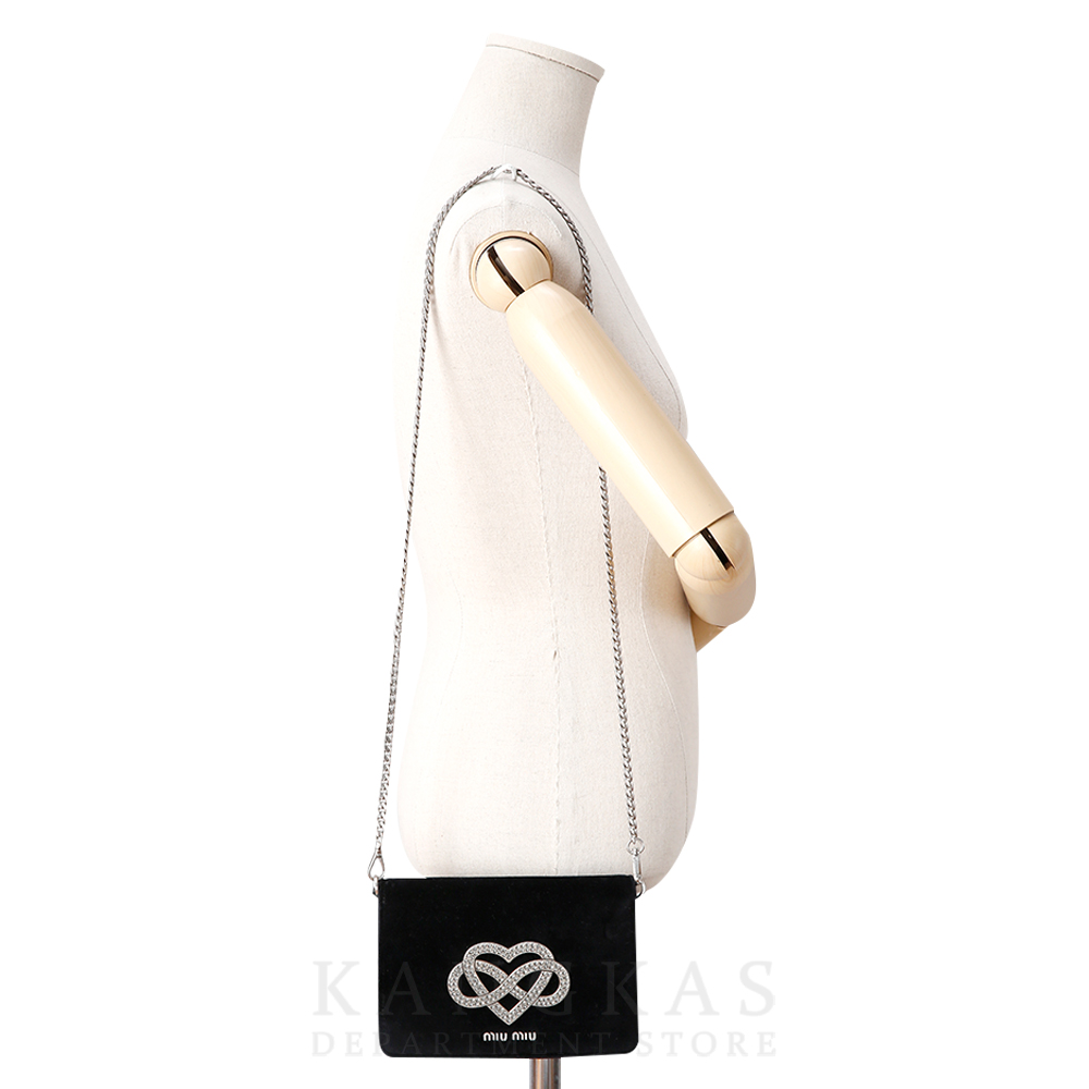MIU MIU(USED) 미우미우 스웨이드 체인 숄더