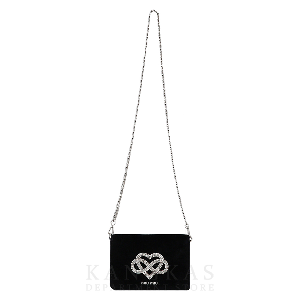 MIU MIU(USED) 미우미우 스웨이드 체인 숄더