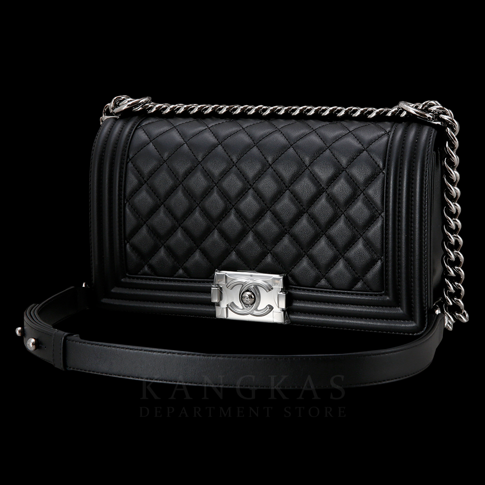 CHANEL(USED)샤넬  보이샤넬 램스킨 미듐 블랙