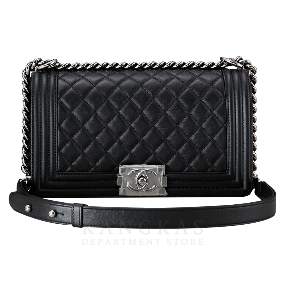CHANEL(USED)샤넬  보이샤넬 램스킨 미듐 블랙