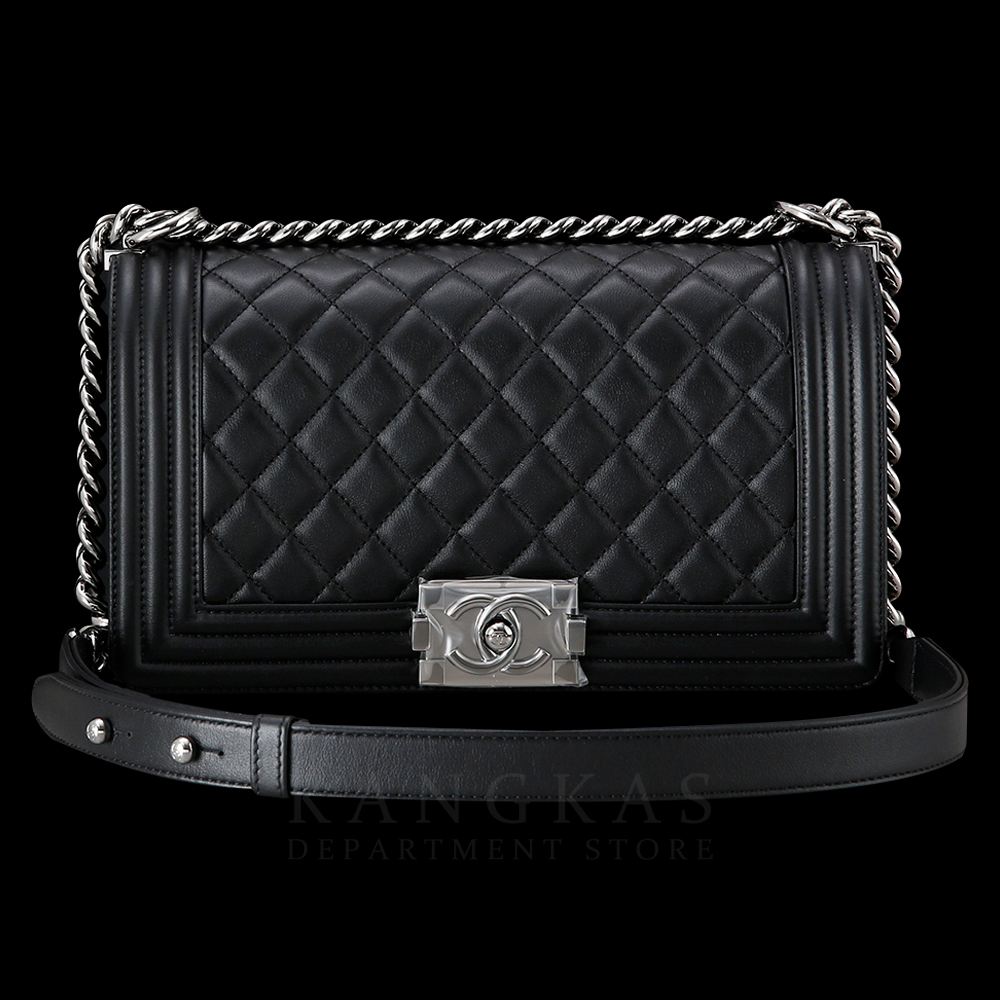 CHANEL(USED)샤넬  보이샤넬 램스킨 미듐 블랙