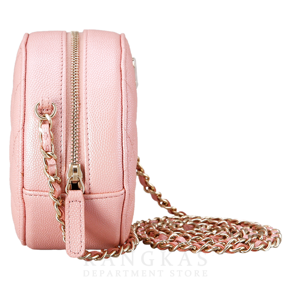 CHANEL(USED)샤넬 캐비어 라운드 체인숄더백