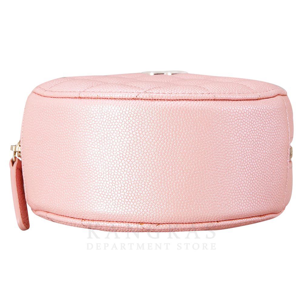 CHANEL(USED)샤넬 캐비어 라운드 체인숄더백