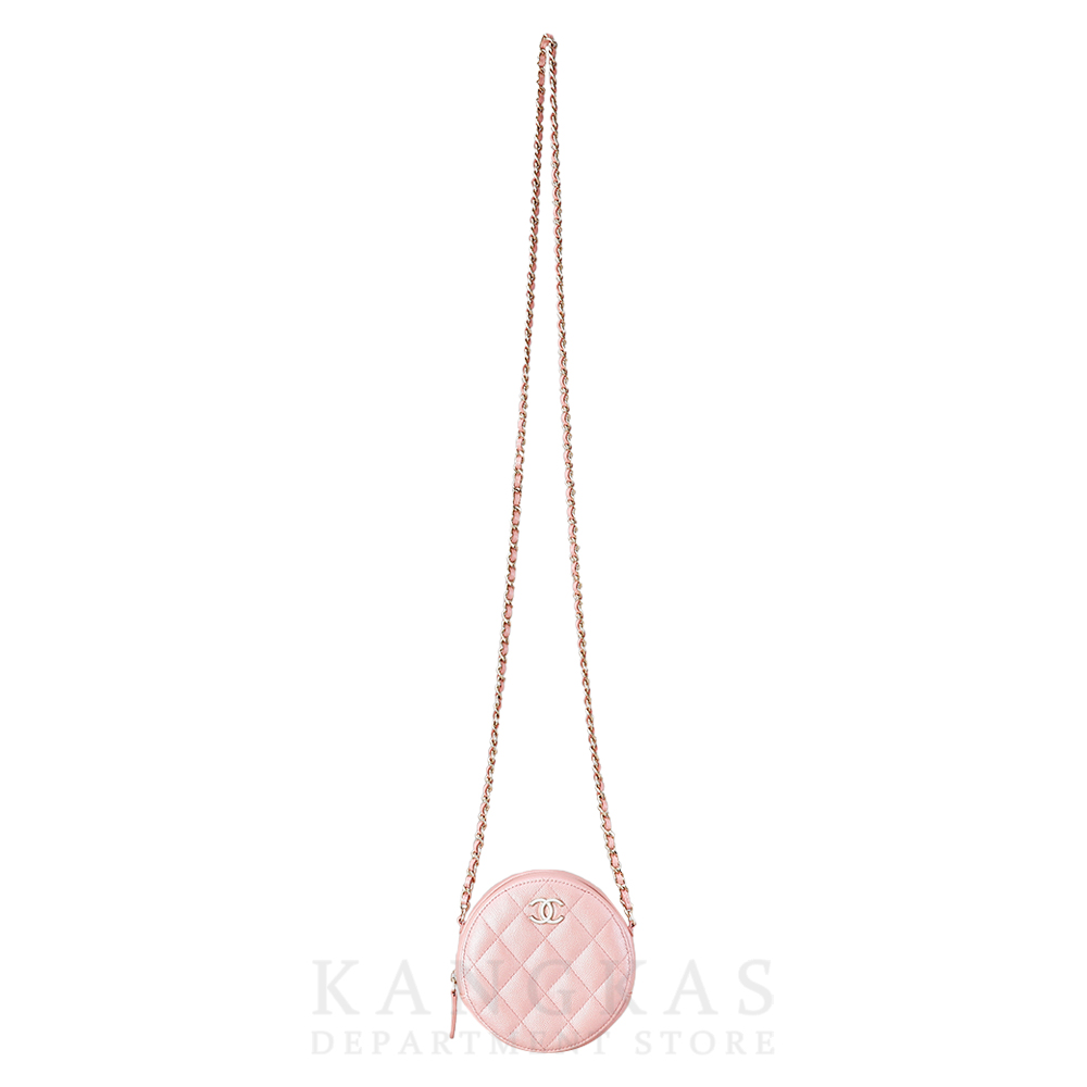 CHANEL(USED)샤넬 캐비어 라운드 체인숄더백