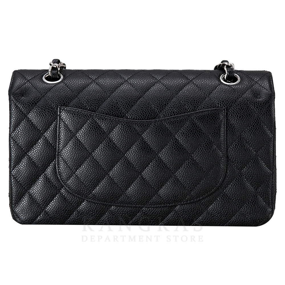 CHANEL(USED)샤넬 클래식 캐비어 미듐 은장