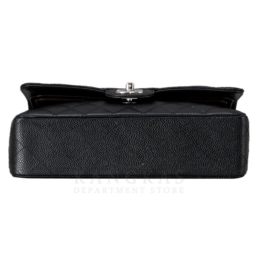CHANEL(USED)샤넬 클래식 캐비어 미듐 은장