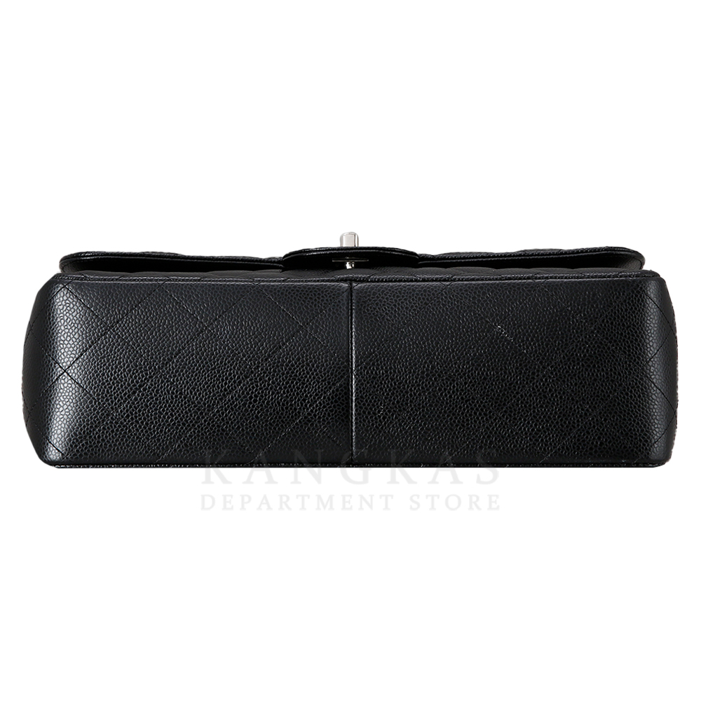 CHANEL(USED)샤넬 클래식 캐비어 점보 블랙 은장