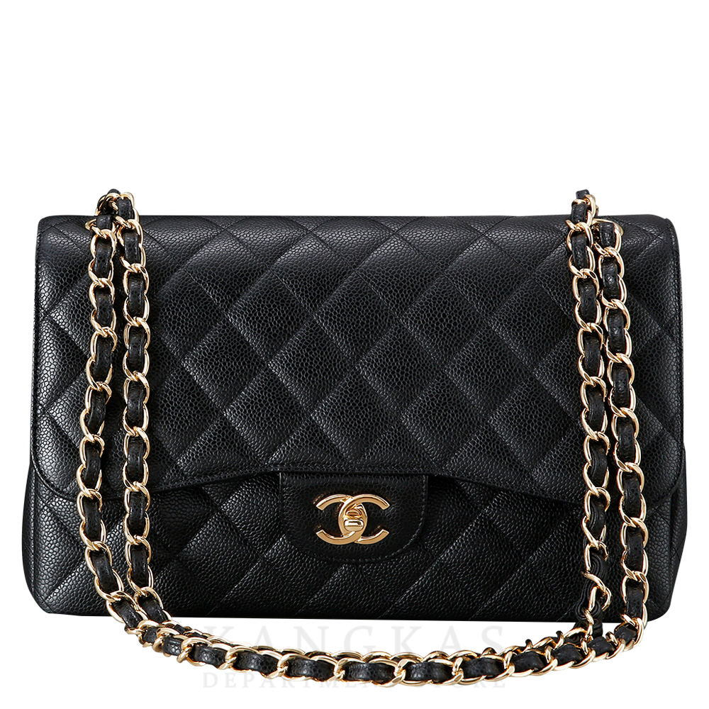 CHANEL(USED)샤넬 캐비어 클래식 점보 금장