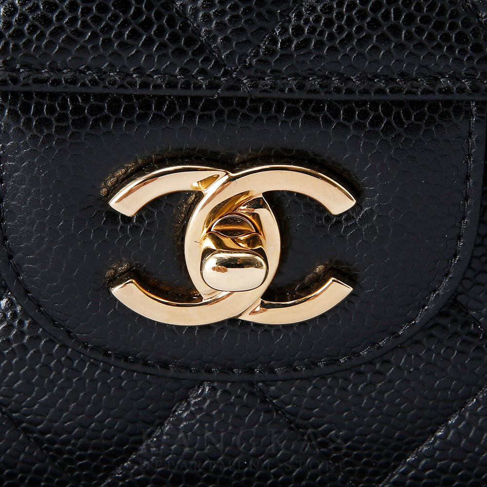 CHANEL(USED)샤넬 캐비어 클래식 점보 금장