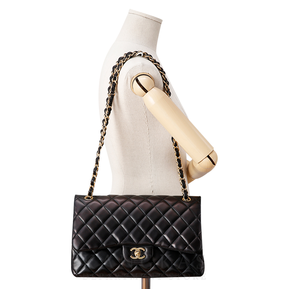 CHANEL(USED)샤넬 램스킨 클래식 점보