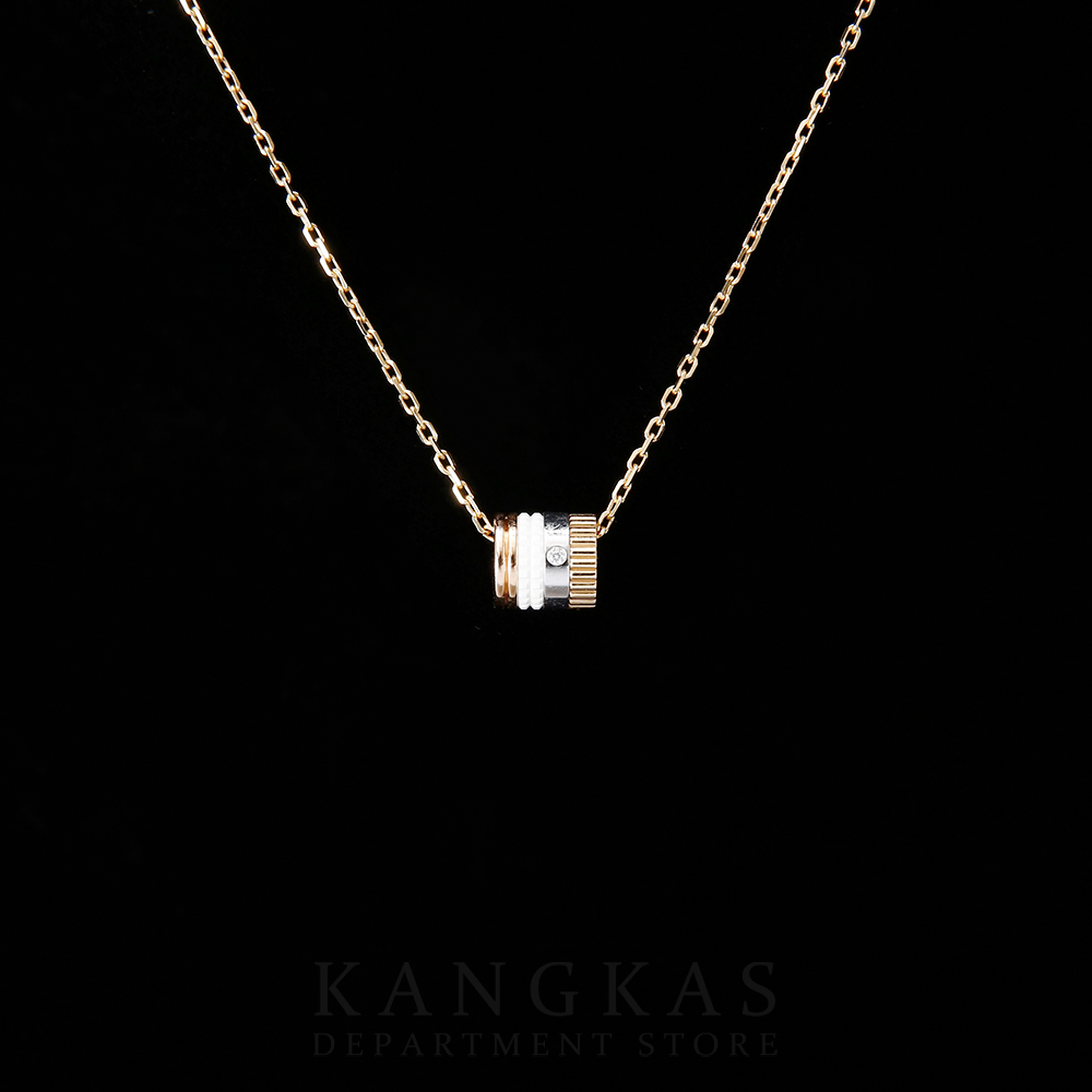 Boucheron(USED)부쉐론 콰트로 화이트 에디션 미니 링 펜던트