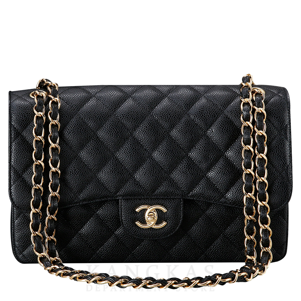 CHANEL(USED)샤넬 캐비어 클래식 점보 금장