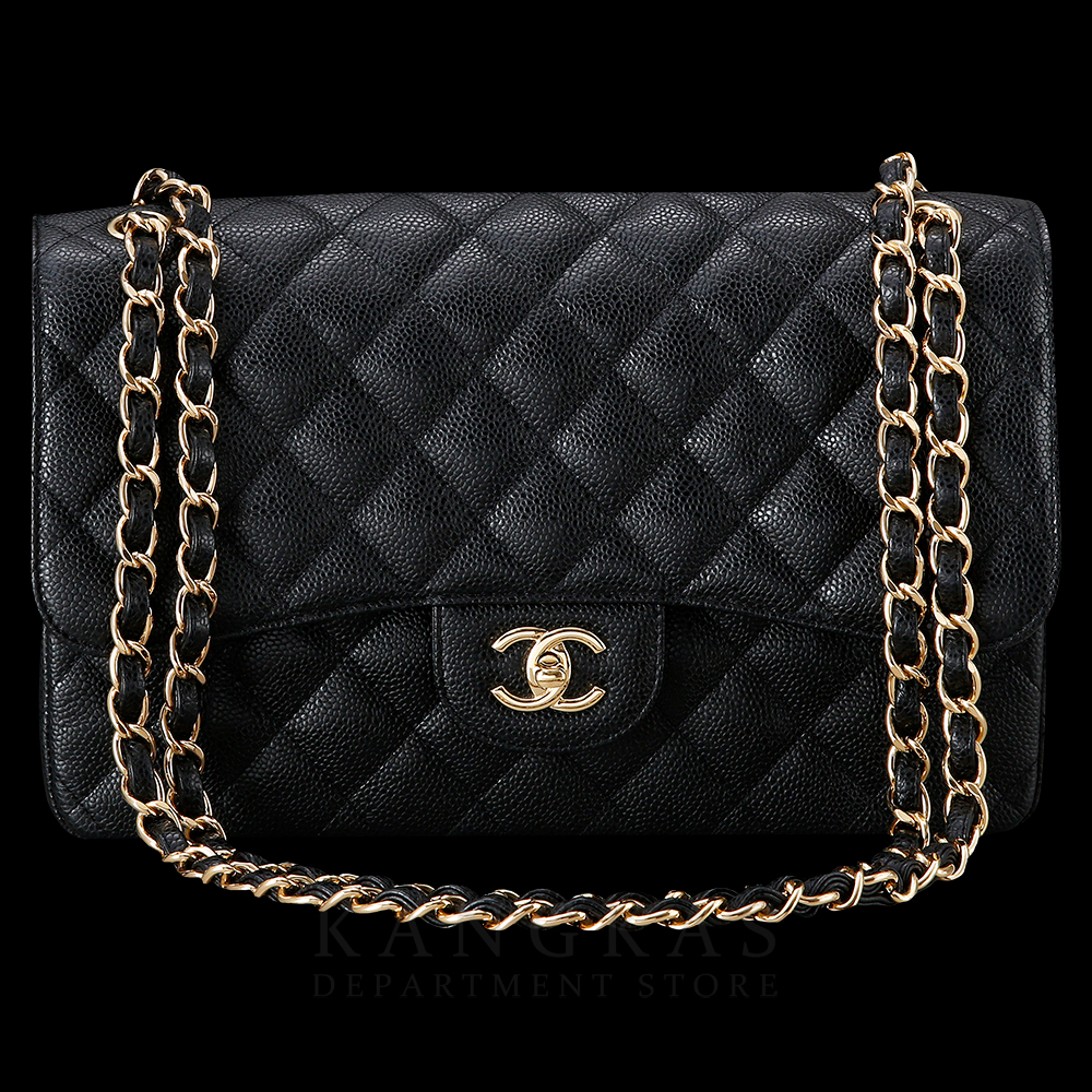 CHANEL(USED)샤넬 캐비어 클래식 점보 금장
