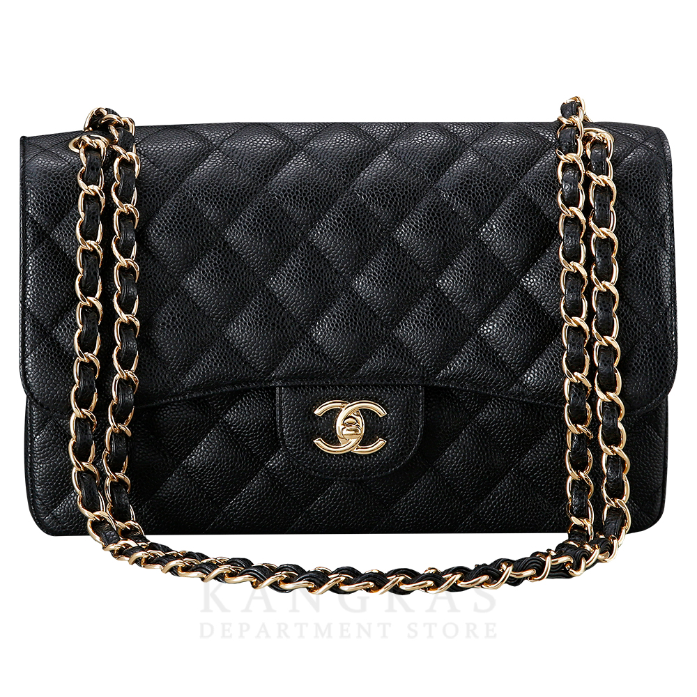 CHANEL(USED)샤넬 캐비어 클래식 점보 금장