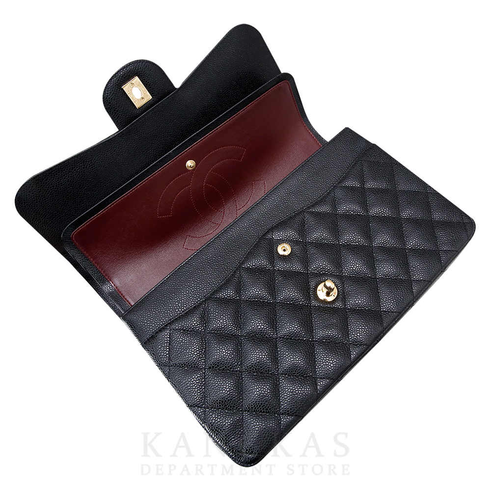 CHANEL(USED)샤넬 캐비어 클래식 점보 금장