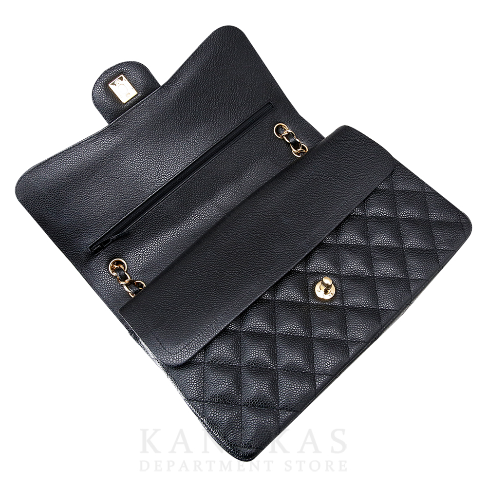CHANEL(USED)샤넬 캐비어 클래식 점보 금장
