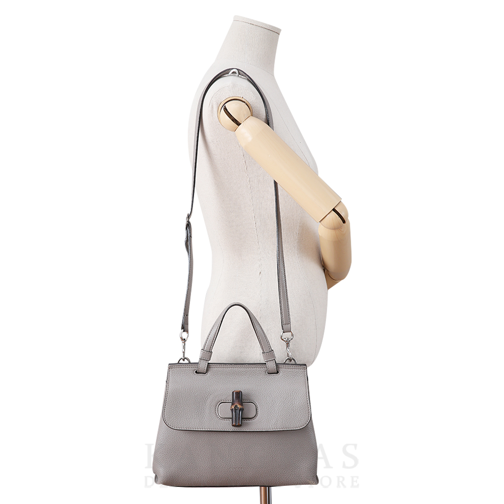 GUCCI(USED)구찌 뱀부 탑 핸들백
