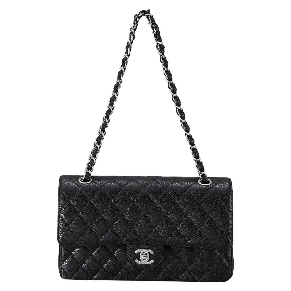 CHANEL(USED)샤넬 클래식 캐비어 미듐