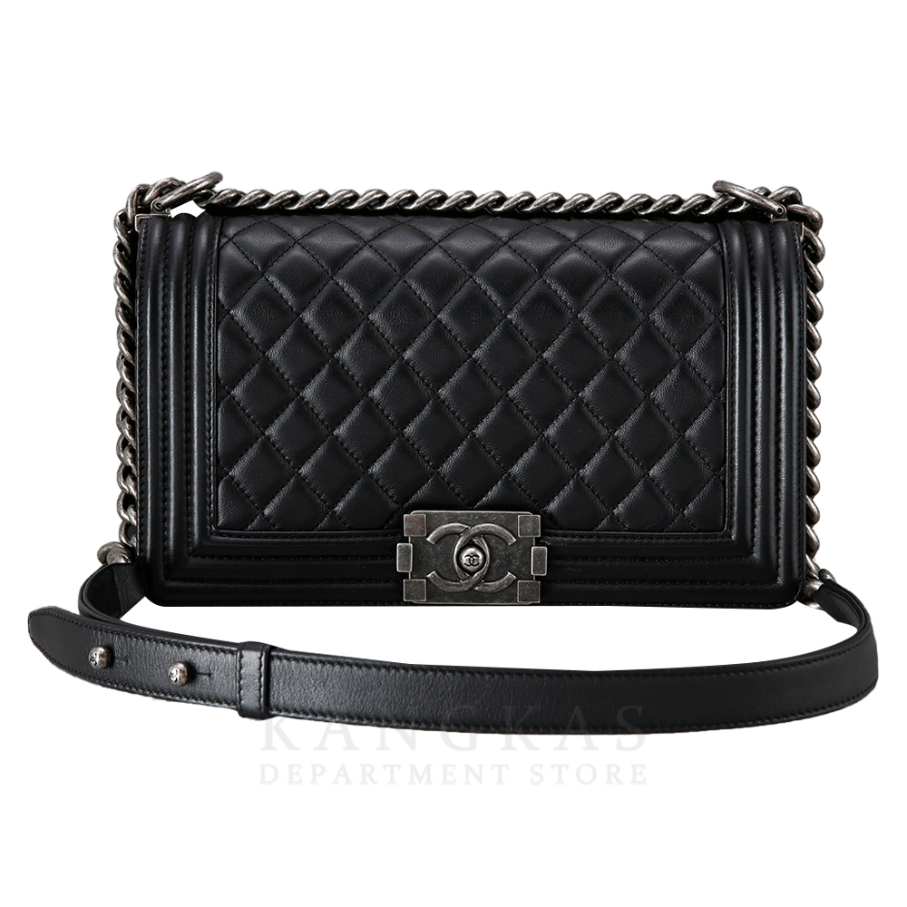 CHANEL(USED)샤넬  보이샤넬 램스킨 미듐
